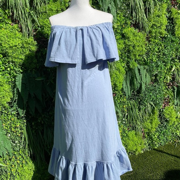 Free People Beach Lynne Midi Dress NWOT SZ Small Off the Shoulder - Picture 5 of 7